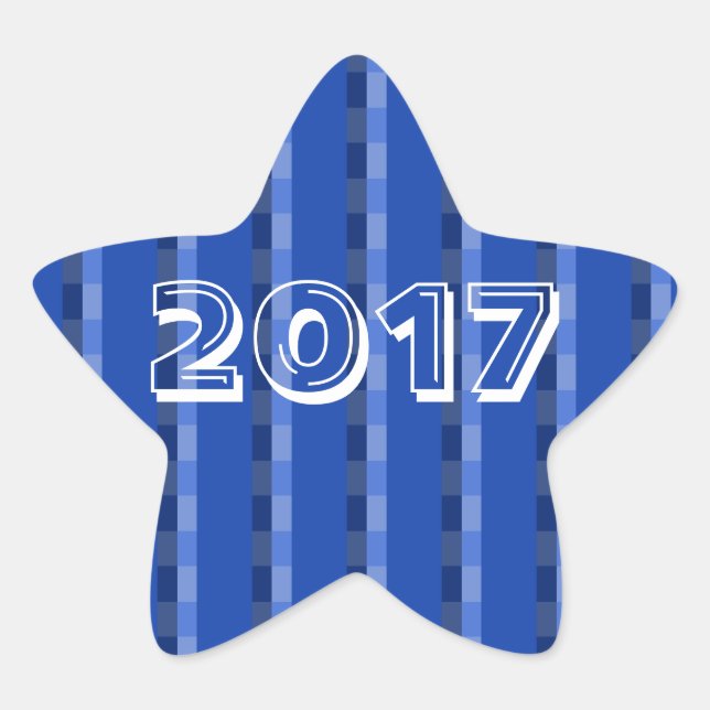 Class of 2017 Blue Star Sticker by Janz (Front)