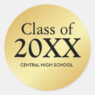 Class of 2017 Gold Graduation Sticker