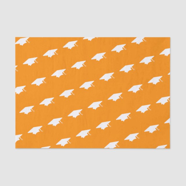 Class Of 2017 Graduation Tissue Paper (Orange Cap) (Front)