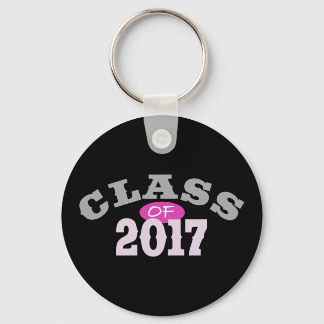 Class Of 2017 Pink Key Ring (Front)