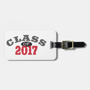 Class Of 2017 Red Luggage Tag