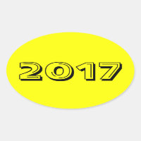 Class of 2017 Yellow Oval Sticker by Janz