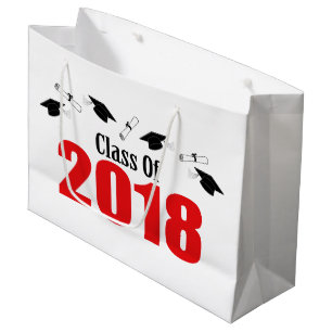 Class Of 2018 Graduation Gift Bag (Red Caps)