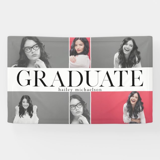 Class of 2018 Graduation Photo Collage Banner (Horizontal)