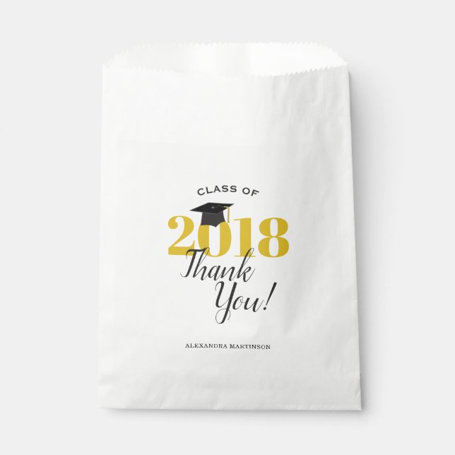 Class of 2018 Graduation Thank You Favour Bag (Front)