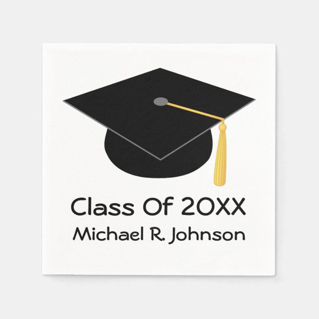 Class Of 2018 Personalised Graduation Napkins (Front)