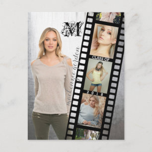 Class of 2018 Senior Portrait Graduate Photo Frame Announcement Postcard