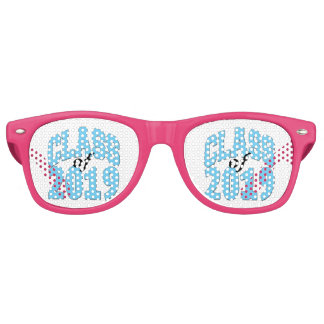 Class of 2019 blue retro sunglasses