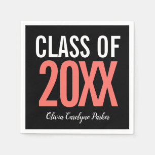Class of 2019 Bold  Modern Graduation Napkin