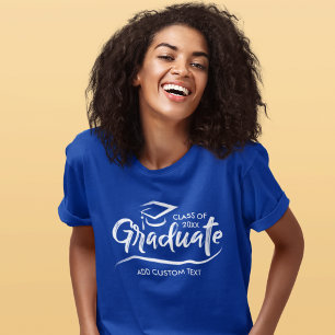 Class of 2019 Grad Cap Custom Text Graduation T-Shirt