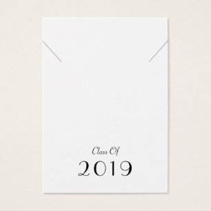 Class of 2019 Graduate Necklace Display Card
