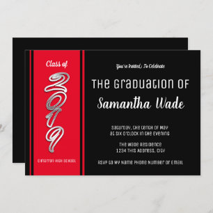 Class of 2019 High school or College Graduation Invitation