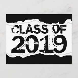 Class of 2019 page tear postcard