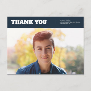 Class of 2019 Photo Graduation Thank You Postcard