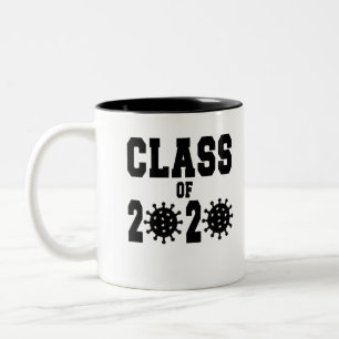 Class of 2020 Corona Virus Graduation Two-Tone Coffee Mug