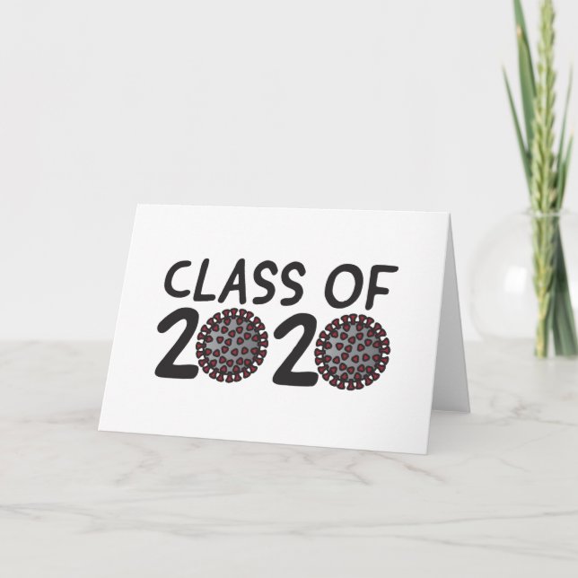 Class of 2020 Coronavirus Year Graduation Card (Front)