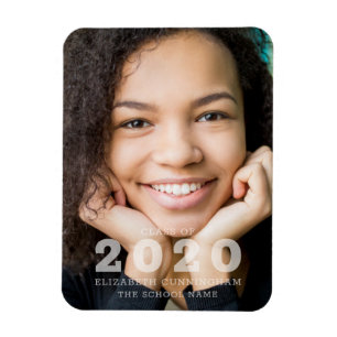 Class of 2020 Custom Photo Graduation Announcement Magnet