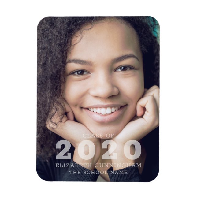Class of 2020 Custom Photo Graduation Announcement Magnet (Vertical)