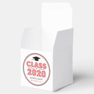 Class Of 2020 Graduation Favour Boxes (Red)