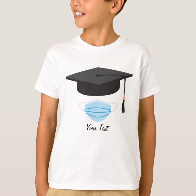 Class of 2020 Graduation - Graduation cap and Face T-Shirt (Front)