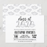 Class of 2020 Graduation Invitation - Face Mask SG
