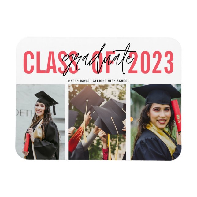 Class of 2020 High School Graduation Photo Magnet (Horizontal)