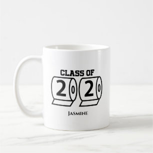 Class of 2020 Toilet Paper Graduation Gift Name Coffee Mug