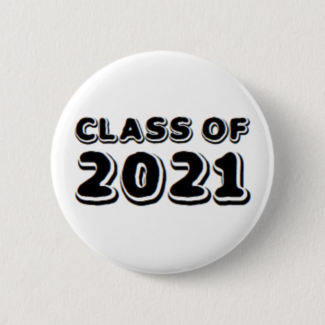 class of 2021 6 cm round badge (Front)
