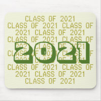Class of 2021 Beige Mousepad by Janz