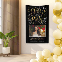 Class of 2021 Black Gold Graduation Party Photo