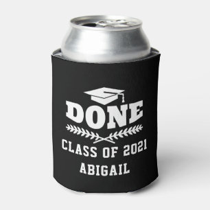 Class of 2021 Done Graduated Custom Can Cooler