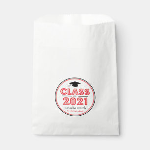 Class Of 2021 Favour Bags (Red In Lights)