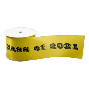 Class of 2021 Gold Satin Ribbon by Janz