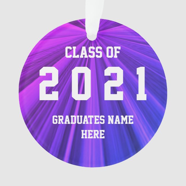 Class of 2021 Graduation Day by Janz Miami Ornament (Front)