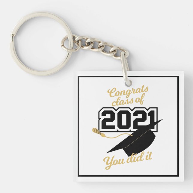 Class of 2021 Graduation  Keychain (Front)