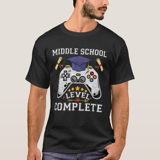 Class Of 2021 Graduation, Middle School Level Comp T-Shirt (Front)