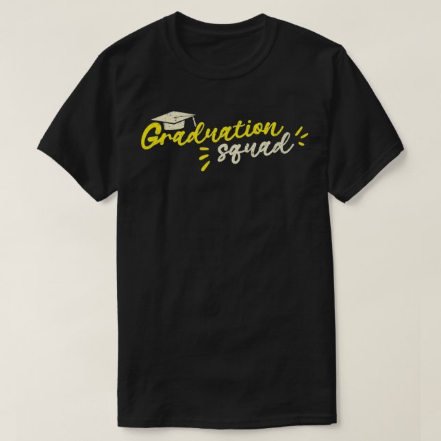 Class Of 2021 Graduation Squad Funny High School C T-Shirt (Design Front)