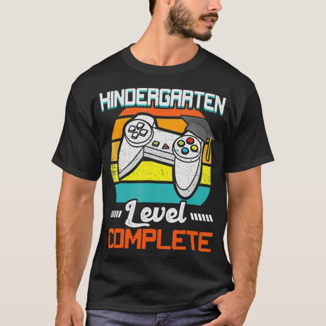 Class Of 2021 Kindergarten Level Kids Video Game T-Shirt (Front)