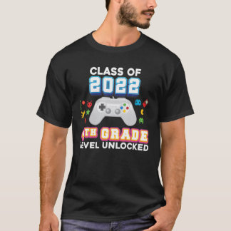 Class Of 2022 4Th Grade Level Unlocked Video Game T-Shirt