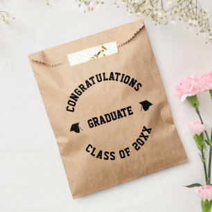 Class of 2022 custom name class year graduation favour bag