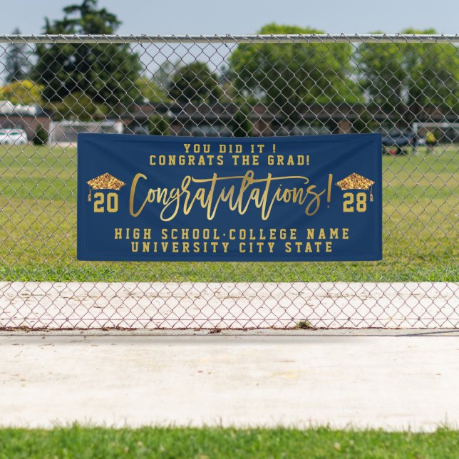 CLASS OF 2022 Custom School Graduation Ceremony Banner (Insitu)