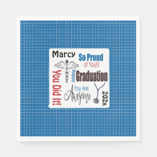 Class of 2022 Doctor Medical Graduation Party Napkin