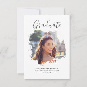 Class of 2022 Grad Photo Graduation Party Invitation