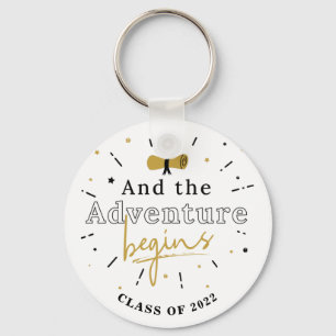 Class of 2022 Graduate And The Adventure Begins Key Ring