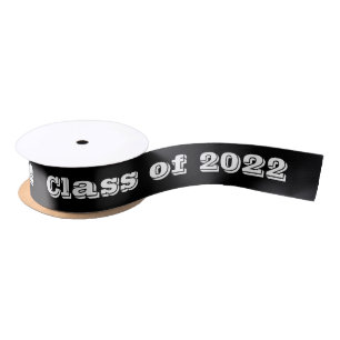 Class of 2022 Graduation Day by Janz Black Satin Ribbon
