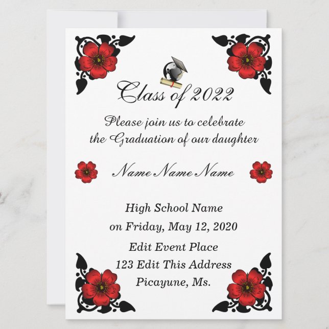 Class of 2022 Graduation Invitations (Front)