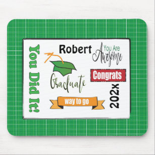 Class of 2022 Green Graduation Mouse Pad