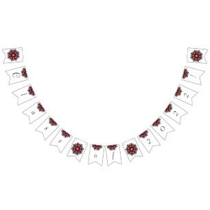 Class of 2022! Mandala in deep pink Bunting