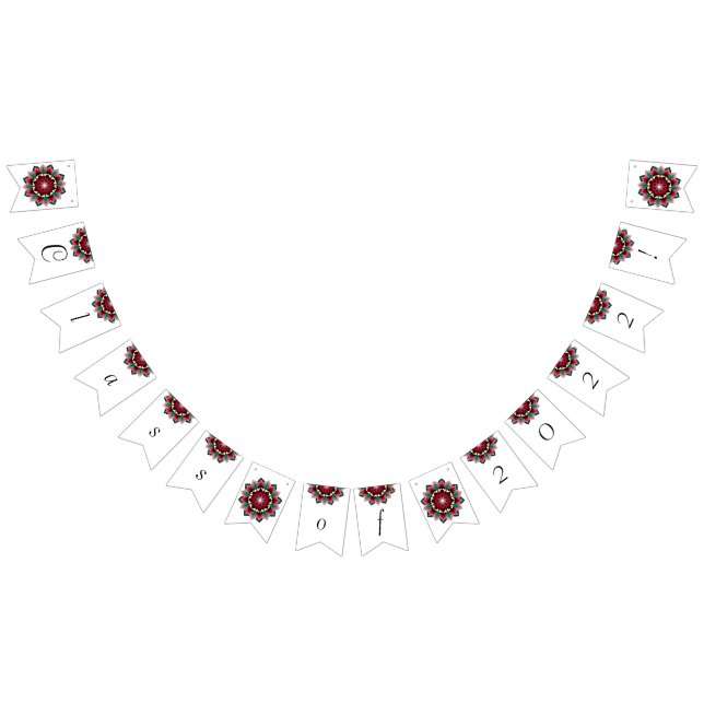 Class of 2022! Mandala in deep pink Bunting (All)