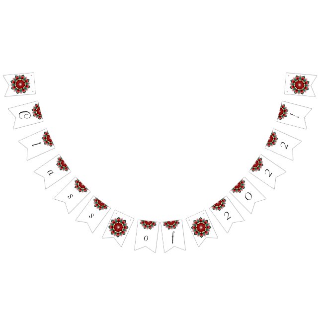 Class of 2022! Mandala in red Bunting (All)